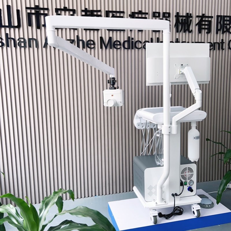 Pet teeth care mobile treatment carts full set pet tooth treatment machine factory directly dental trolley with x ray unit