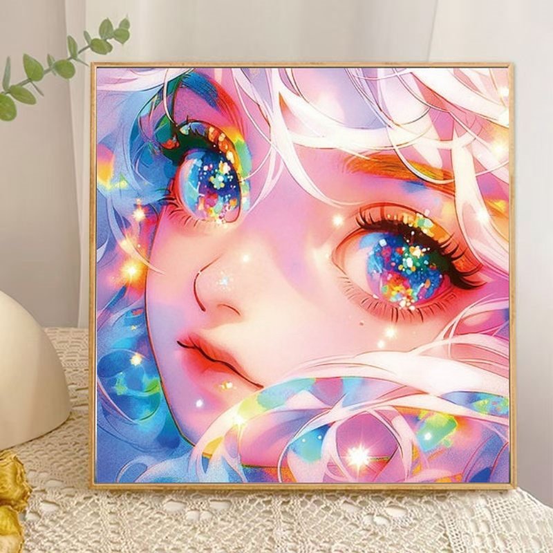 G-88 Shining Girl Custom Mosaic Diamond Art Girl's Room Wall Decor Portrait Paint DIY 5d Canvas Home Decor Diamond Painting