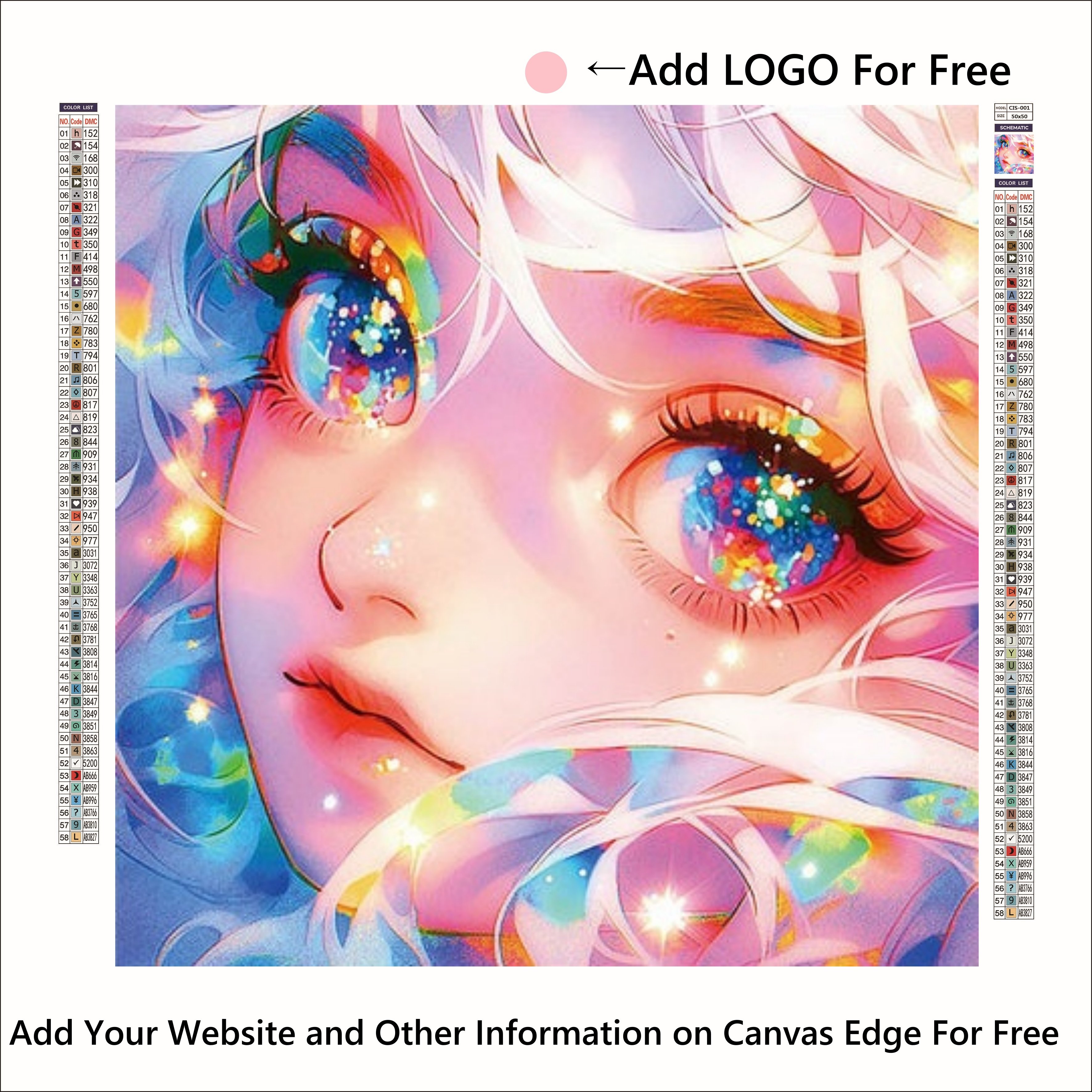 G-88 Shining Girl Custom Mosaic Diamond Art Girl's Room Wall Decor Portrait Paint DIY 5d Canvas Home Decor Diamond Painting