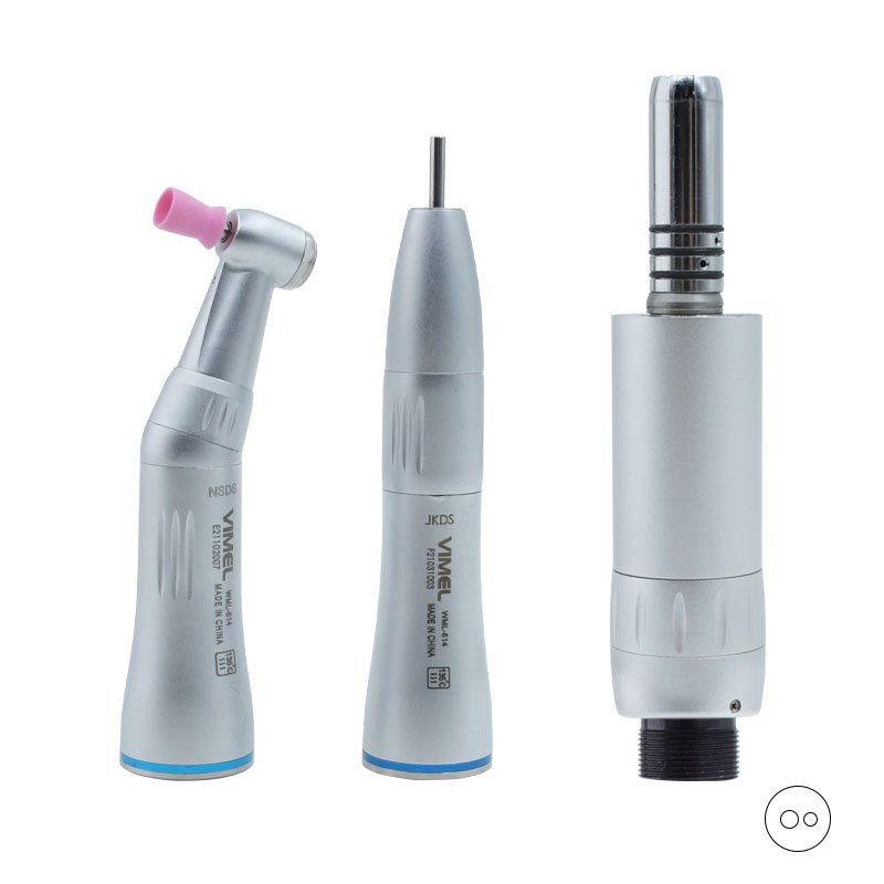 Dental 5 LED E-generator With Inner Spray Low Speed Turbine Teaching Handpiece Kit Student Set Teeth Polishing Tool