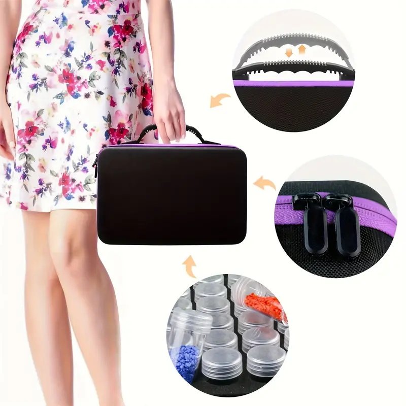 2024 New Diamond Painting Storage Box Different Sizes with Tool Kits for Art Accessories & Jewelry Storage