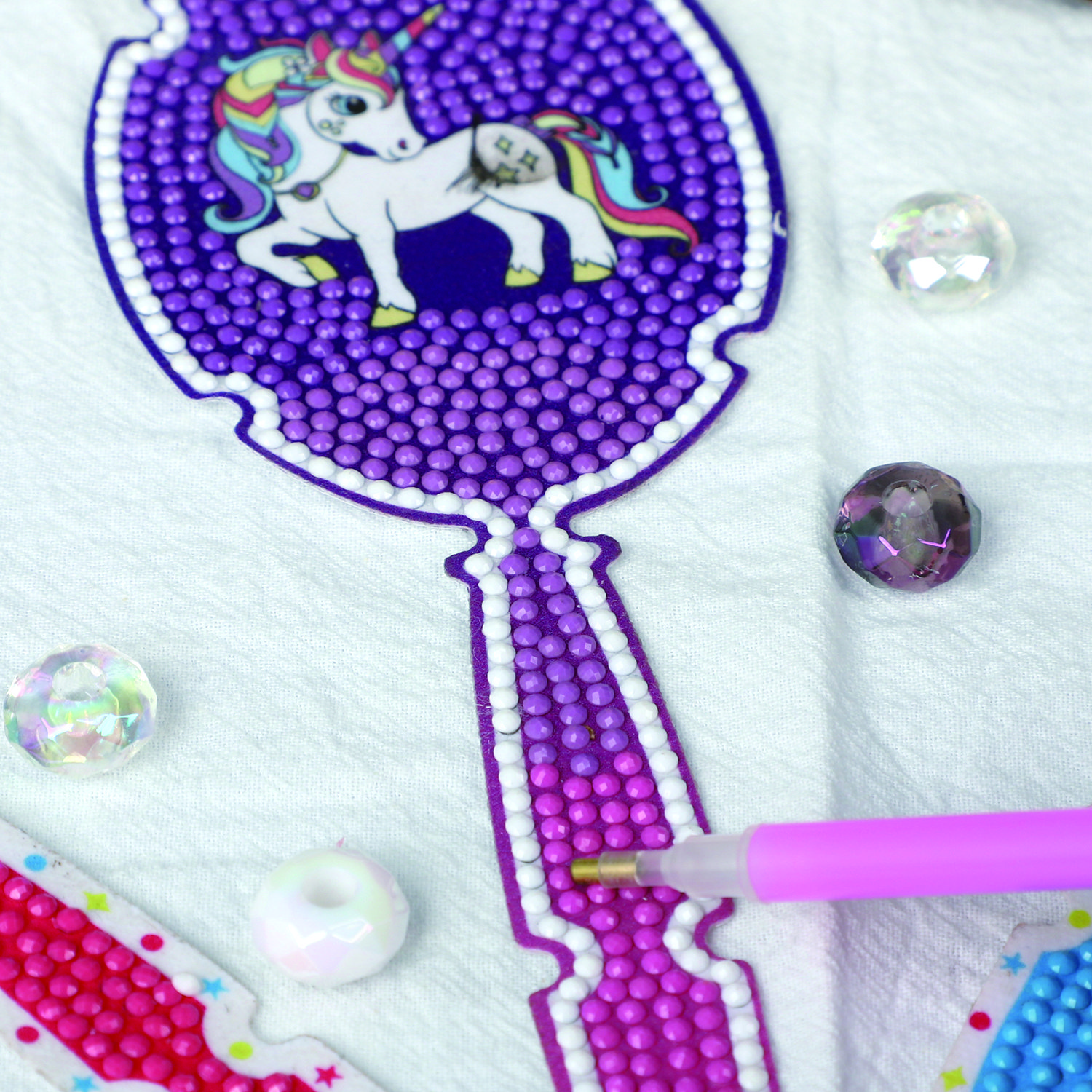 DIY Diamond sticker painting hair comb direct sales franchise products hair resin stones comb for summer camp