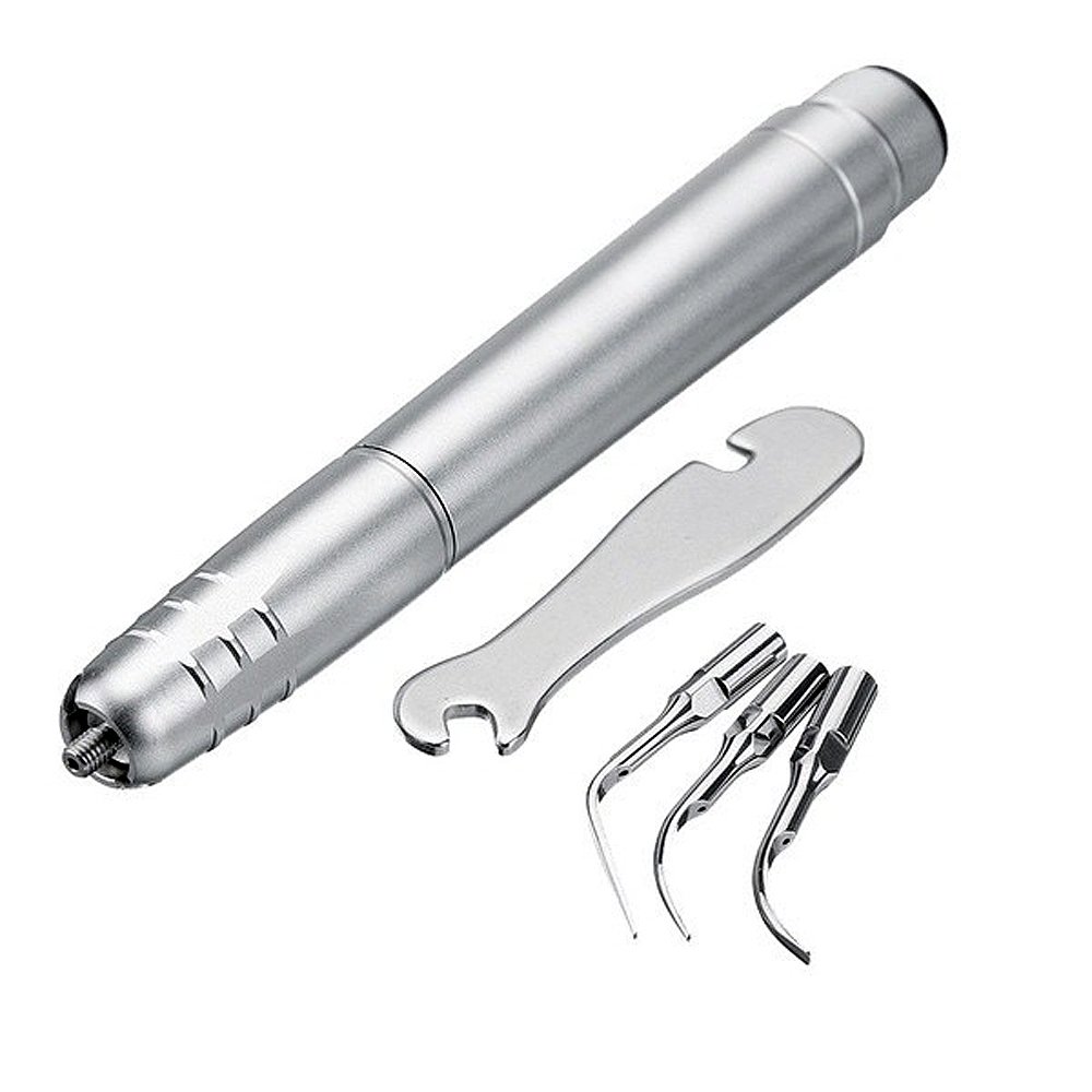 Dental Air Scaler Handpiece With 3 Tips G1/G2/P1 Scaling Polishing Tools