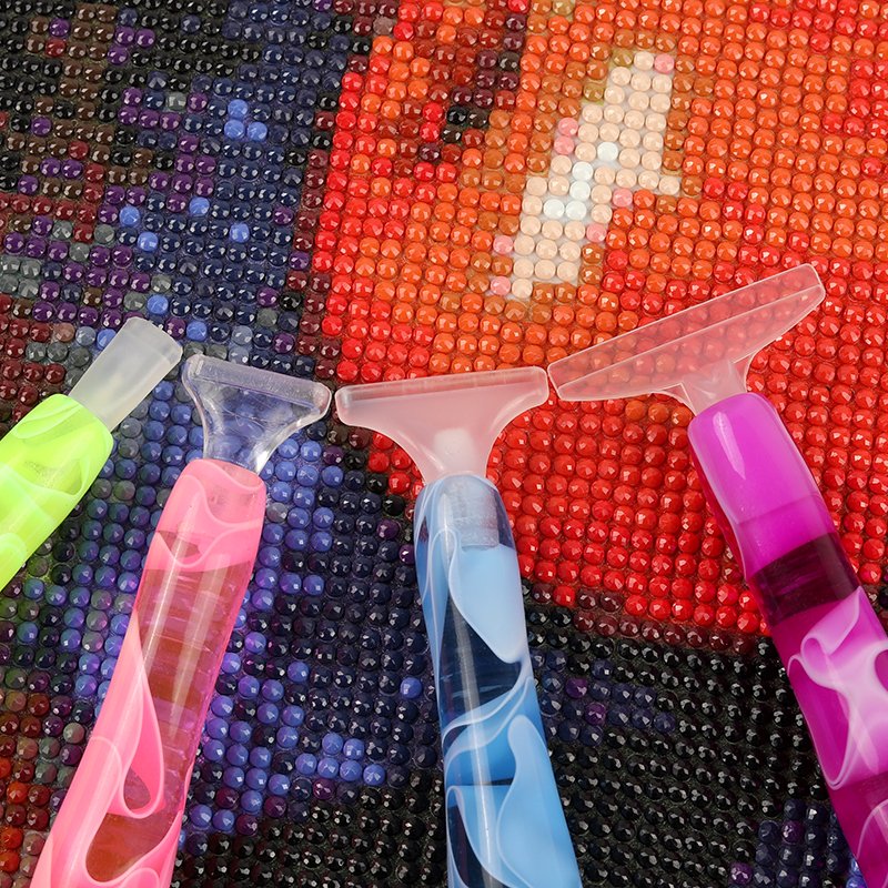 New Trend Diamond Painting Tool Resin Pen Diamond Embroidery Diy Accessory Pen With 5 Replaceable Pen Heads Kit