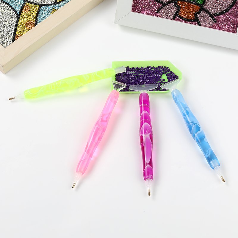 New Trend Diamond Painting Tool Resin Pen Diamond Embroidery Diy Accessory Pen With 5 Replaceable Pen Heads Kit