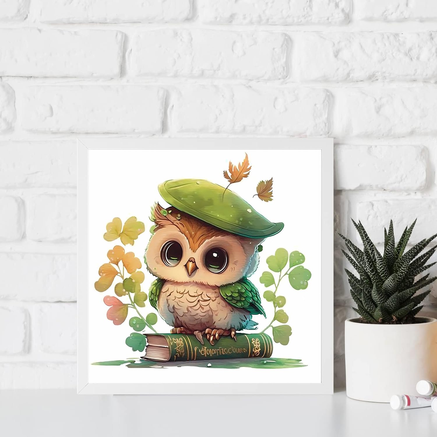 Drop Shipping owl diy diamond painting kit Custom Size Modern fashion diamond painting paintings and wall arts