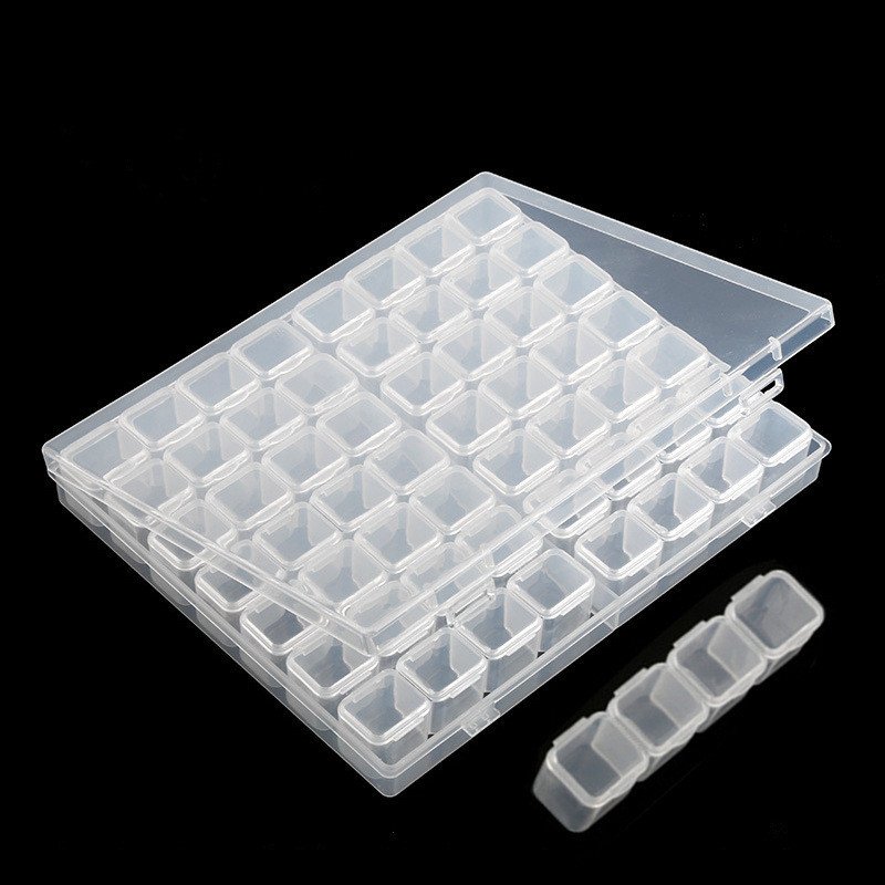 R-SN04/11 28/56 Gird Jewelry Container Nail Drill Organizer Diamond Painting Accessories Beads Storage Box