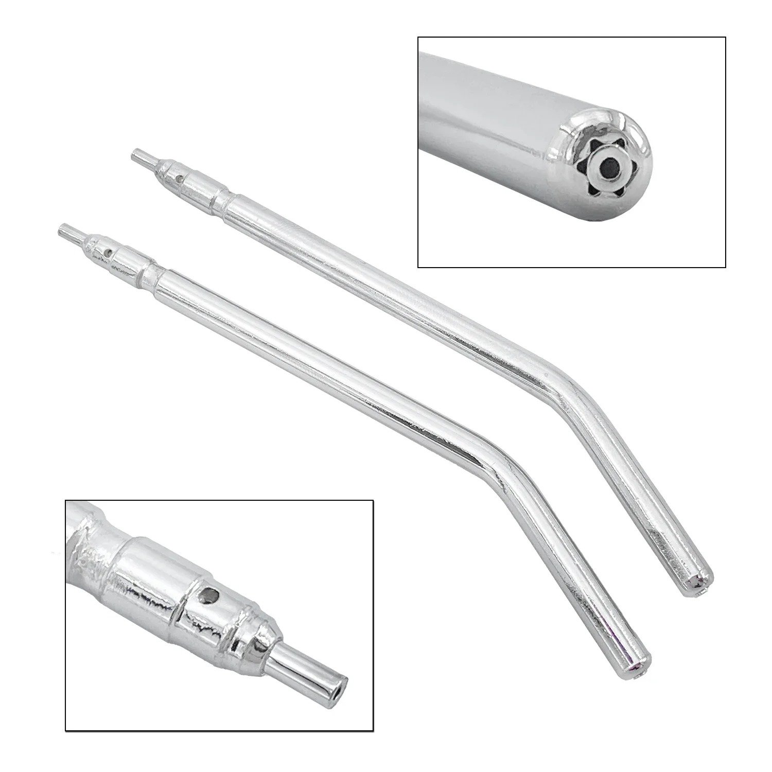 Dental Product Stainless Steel 3 Way Syringe Air Water Spray 2 Nozzles Tips Triple 3 Way Syringe Handpiece Dentistry Tools Kit