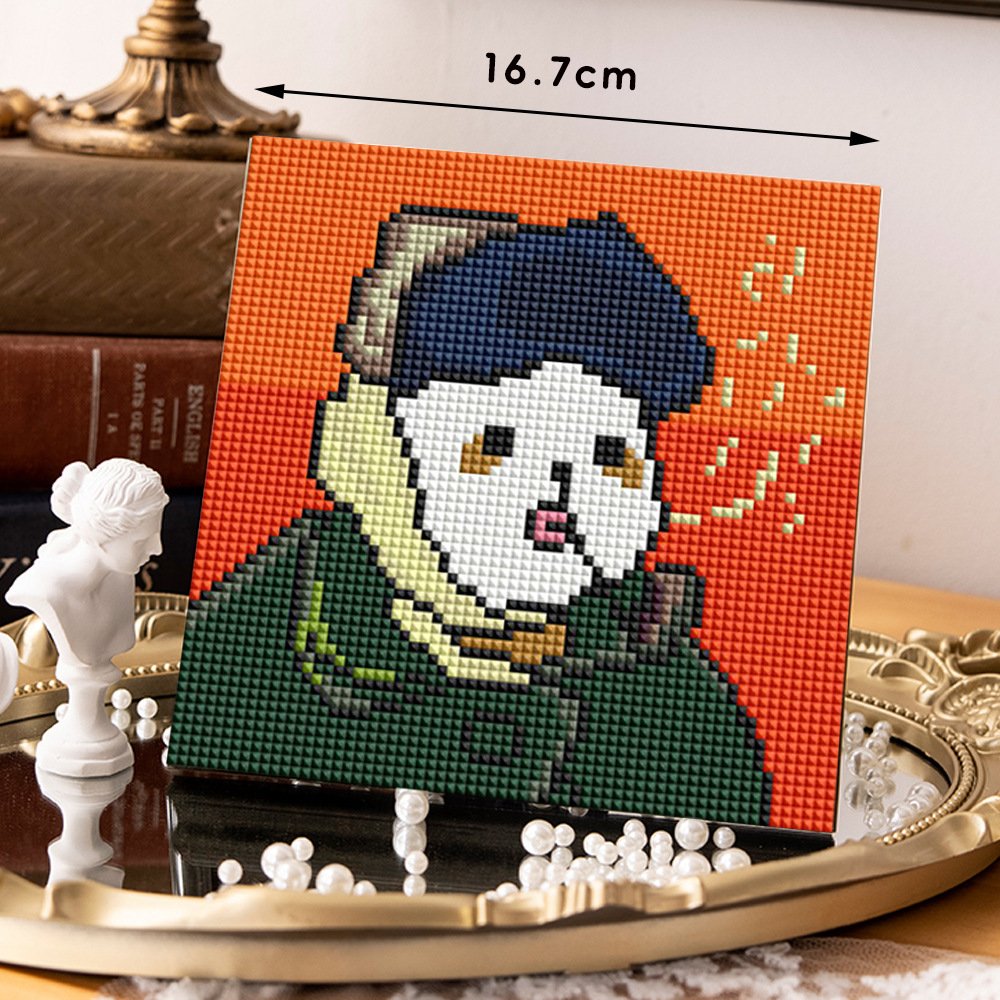 16.7x16.7cm Famous Stretched Canvas Art Small Size 5D Diy Diamond Painting 5D Mini Diamond Art Painting