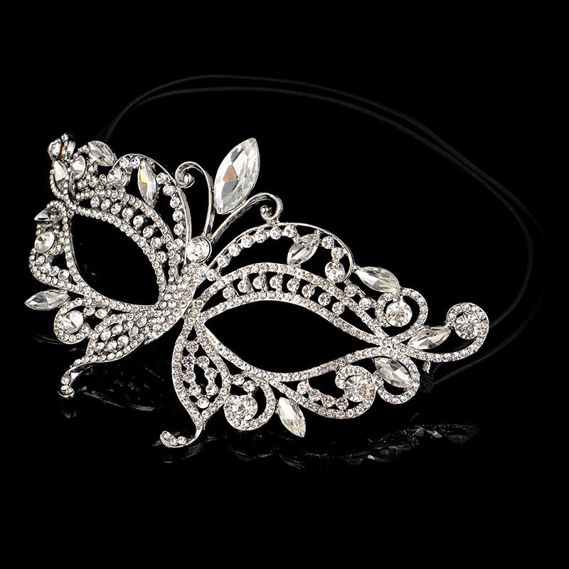 Hot Selling Design Mask Dance Party Diamond Set Advanced Sexy Accessories Birthday Party Props Accessories Gift Set Supplies
