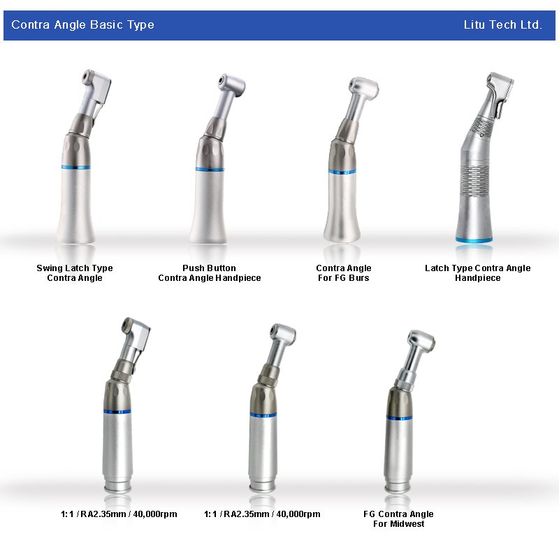 Foshan Spray Cleaner Dental Handpiece CA121L Kavo Type Contra Angle With Optic Dental Surgical Handpiece