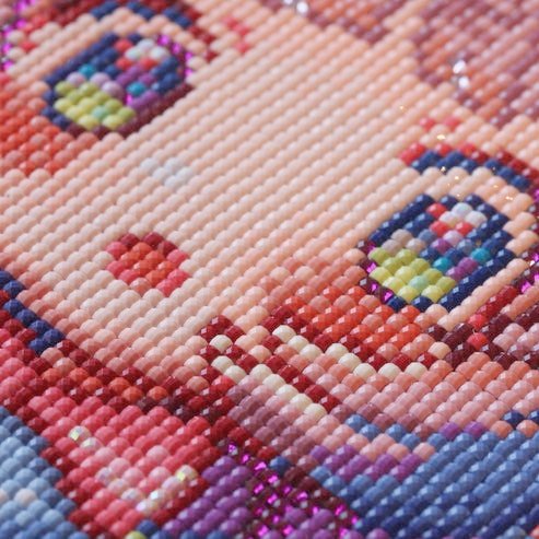 G-78 cute girl cartoon painting custom mosaic art paint home decor square full drill diy 5d diamond painting