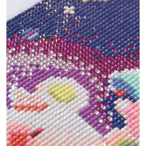 G-78 cute girl cartoon painting custom mosaic art paint home decor square full drill diy 5d diamond painting