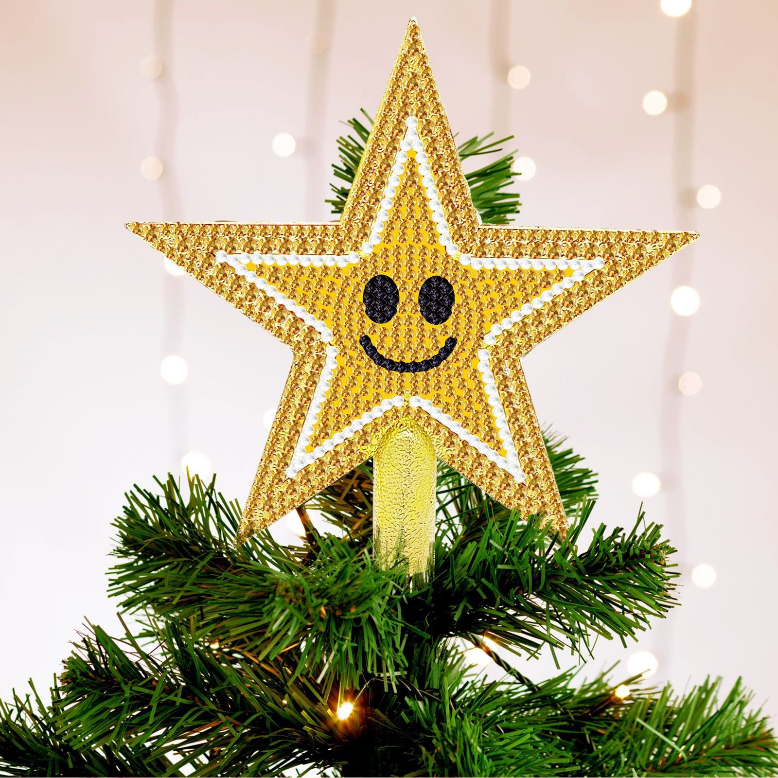 DIY Christmas Star Diamond Painting Christmas Tree Decoration Diamond Crafts