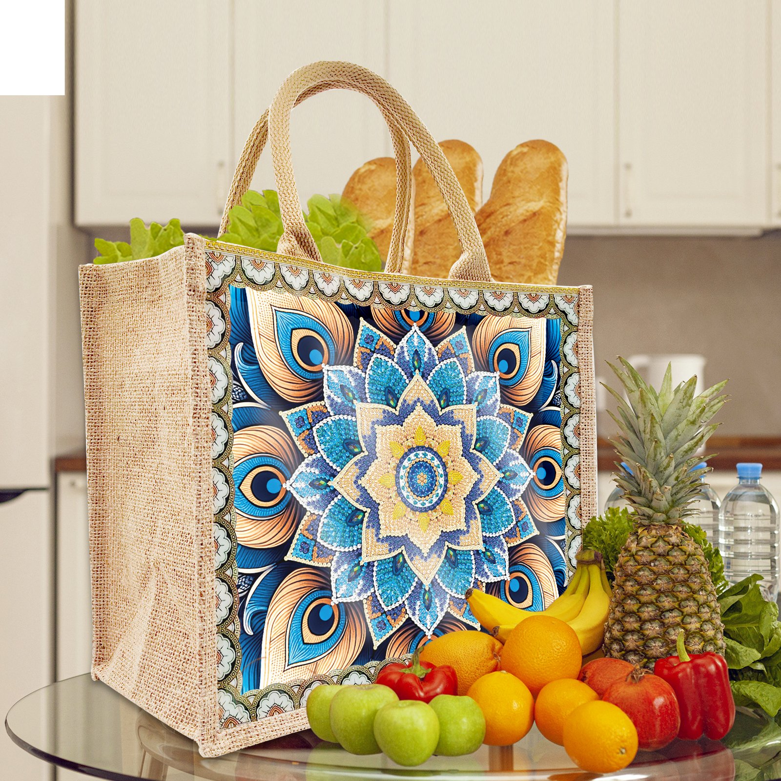 Newly Arrived Diamond Painting Crafts Handbags Two Piece Set Mandala Flower Diy Diamond Crafts Mandala Flower For Gifts
