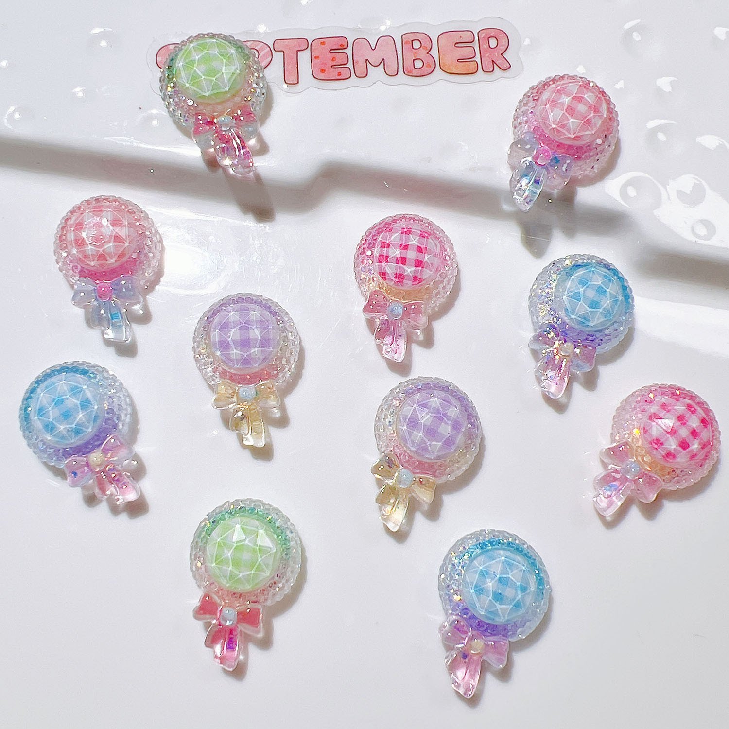 3d Accessories Candy Resin Mold Diamond Painting Mini Resin Charms For Decoration