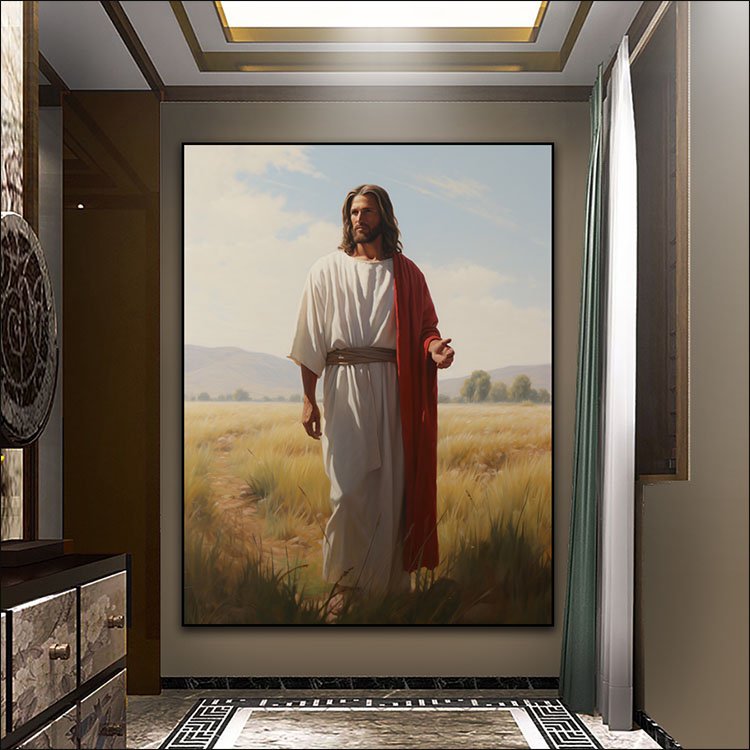 Jesus Figure Portrait Paintings on Canvas Arts murals Modern Religion Arts LED diamond paintings Crystal porcelain painting