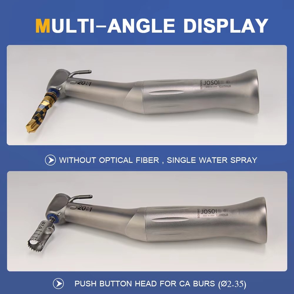 China Dental SG20 20:1 Implant Contra Angle Low Speed Handpiece External Water Spray Dental Implant Low Speed Handpiece