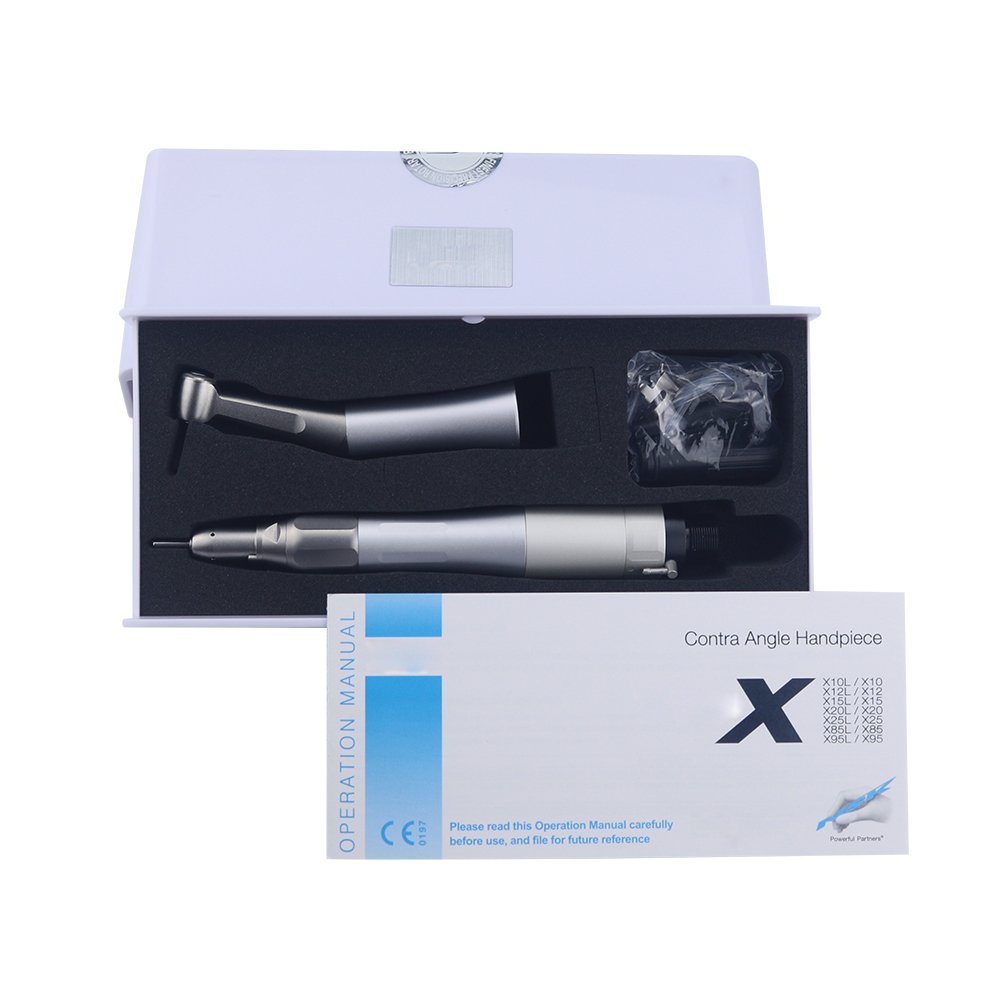 Low-Speed Dental Handpiece Set/Kit from the FX Series Electric Power Source contra angle Straight Handpiece Push Button