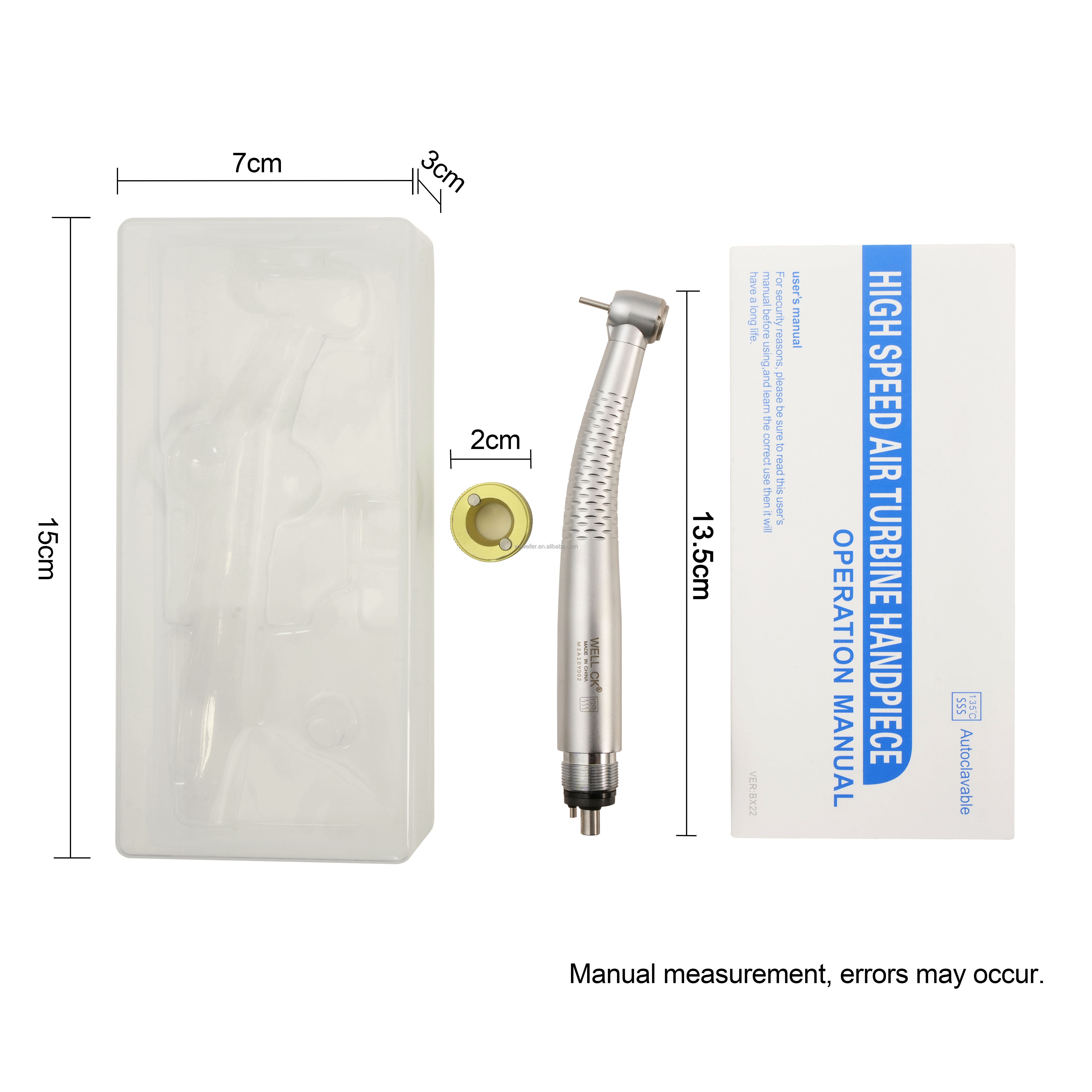 Weller Built-In Motor Dental Handpiece Set Five-Point Water Spray Dental Handpiece Kit