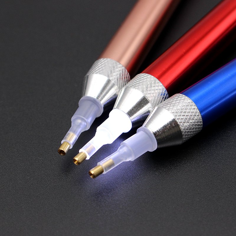 Diy Diamond Painting Point Drill Tools Pen Push-button Style Diamond Embroidery Accessories LED Luminous Lighting Pen