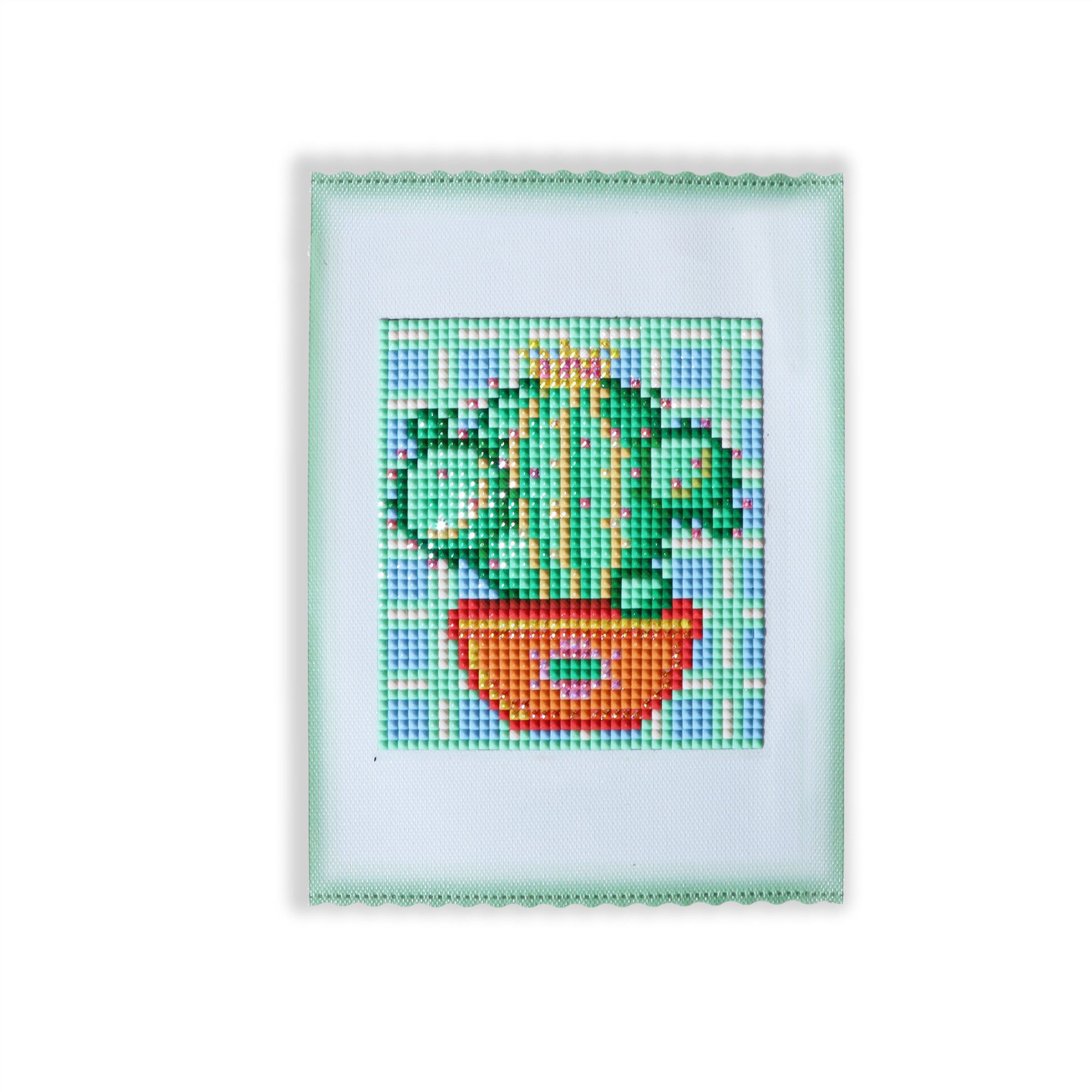 R-Mini02 Home Decor Canvas Paintings Cute Cactus Wall Art Picture Custom 9pcs Mini Diamond Painting Kit