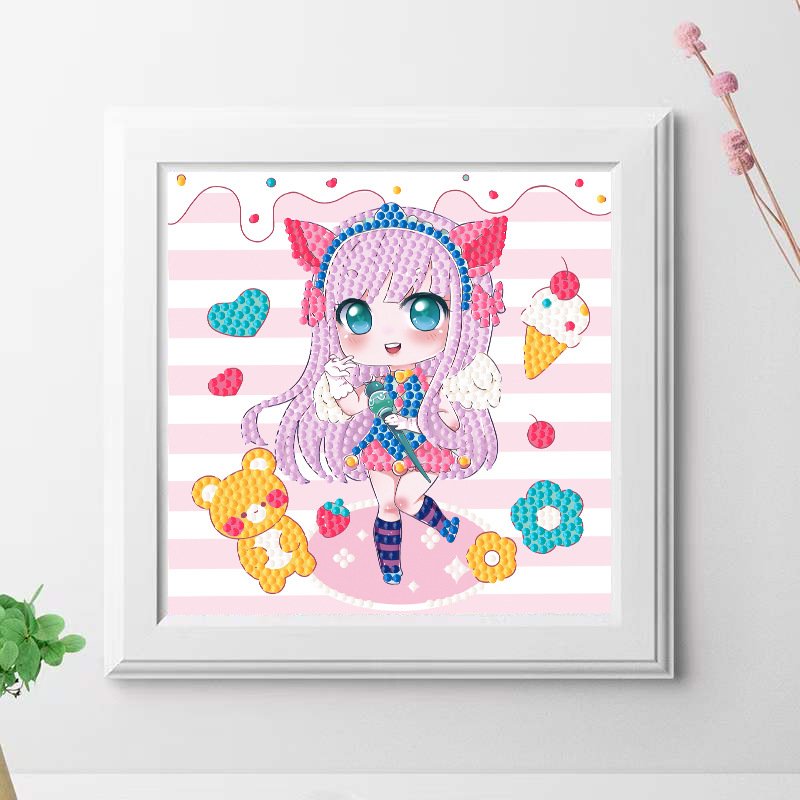 DIY Custom Size Diamond Painting kits for Children Present all Art DIY Diamond Painting