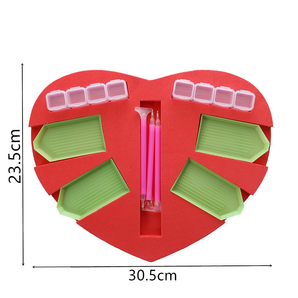 New round Storage Sponge Plate Diamond Painting Tools Accessories Tray Organizer Handpainted Clay Pen Home Use Art Still Life