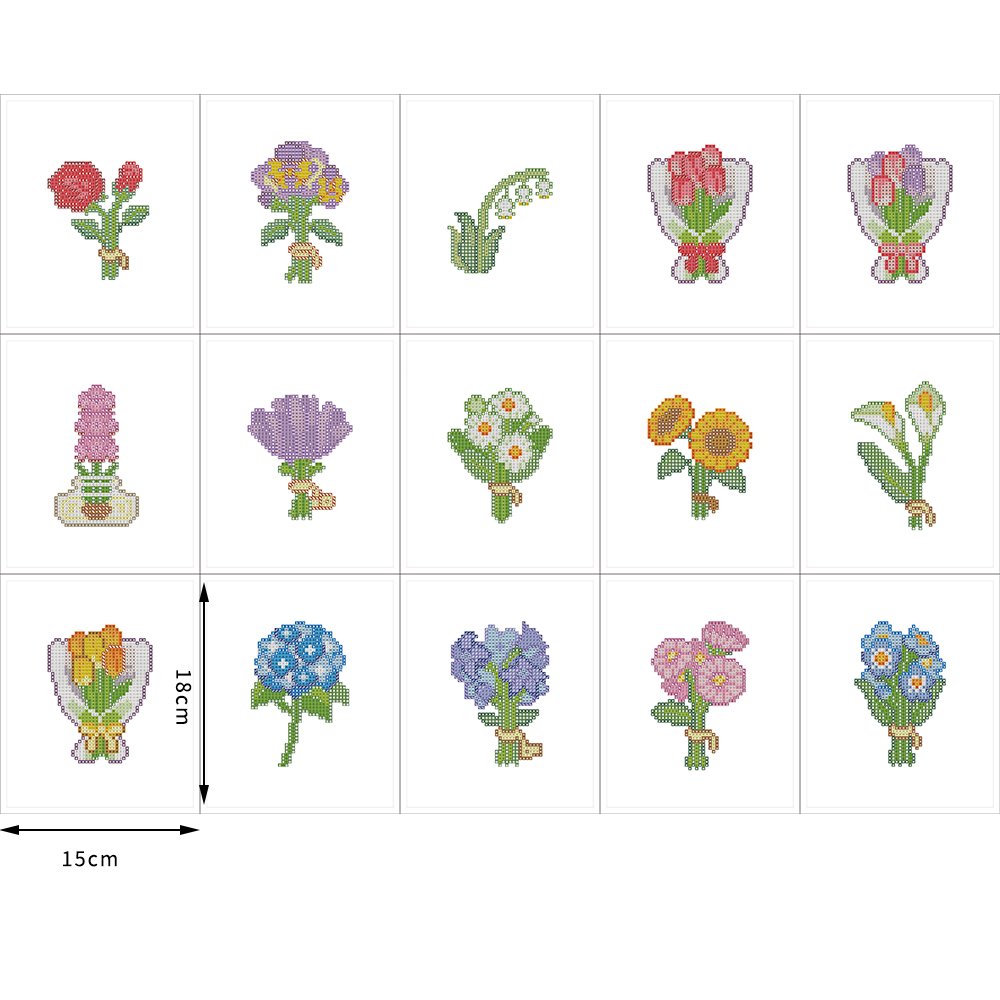 COOLEVE Creative Custom Mini 5D DIY Diamond Painting Art Kit 15x18 cm Handpainted Roman Plant Landscape Animal Gem Europe