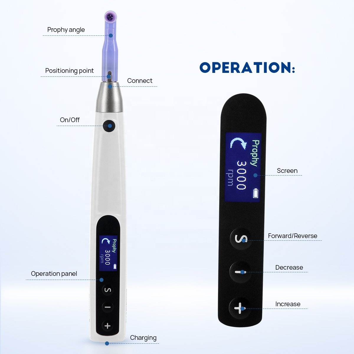 New Electric Wireless Dental Polishing Handpiece Dental Polisher