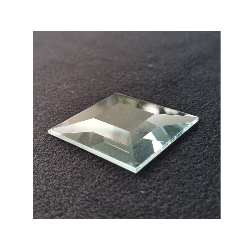 small wholesale price square bevel glass pieces diamond beveled glass for door window partition