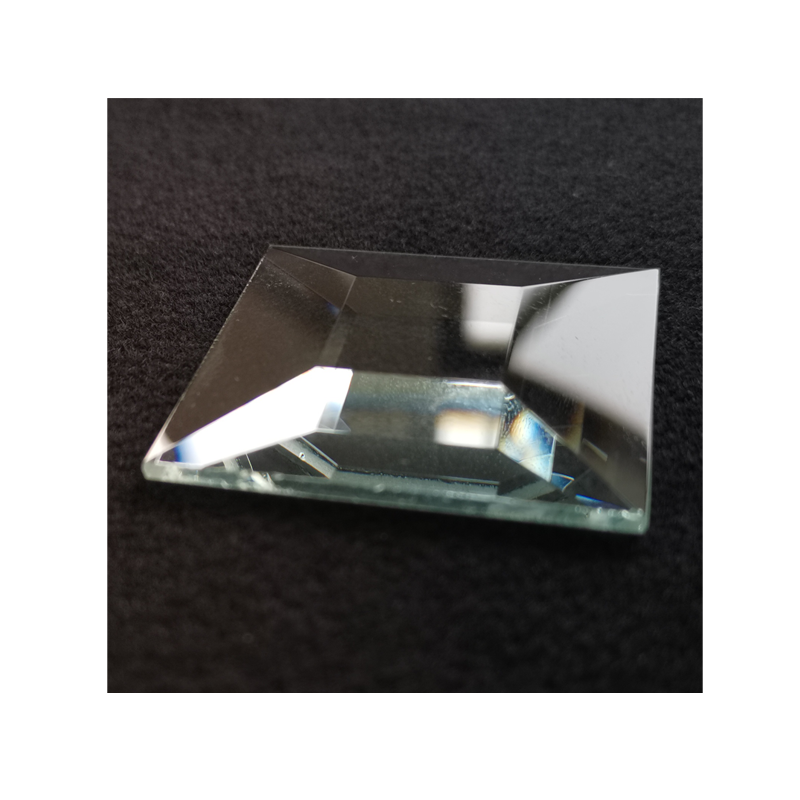 small wholesale price square bevel glass pieces diamond beveled glass for door window partition