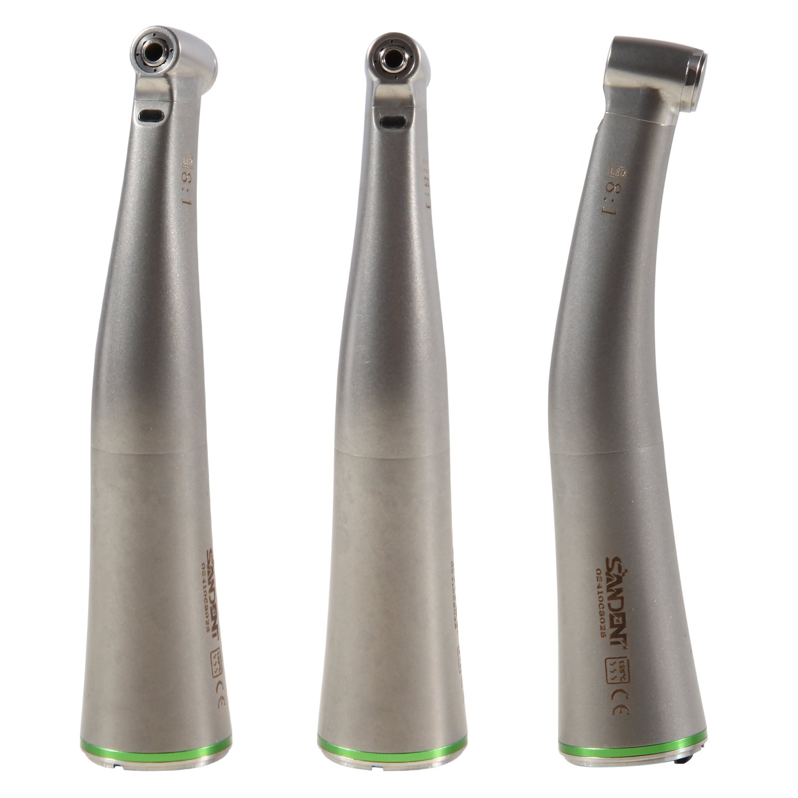 New Arrival ! Dental Fiber Optic LED 8:1 Reduction Mini Head Contra Angle Handpiece Micro Head Endo File