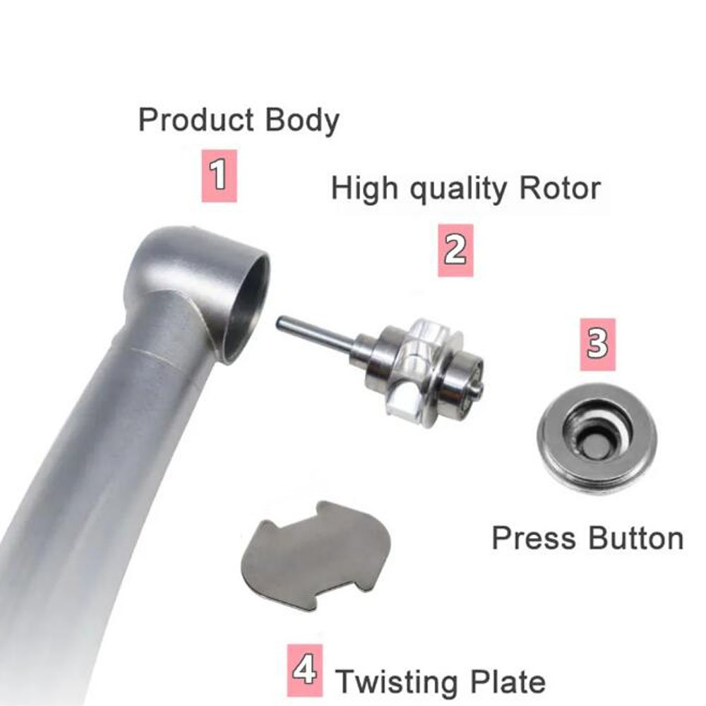 Dental Turbine High Rotation Pen Dentistry LED Handpiece 3 Sprays Fiber Optic Standard Push Button N/K Style Dentist Instruments