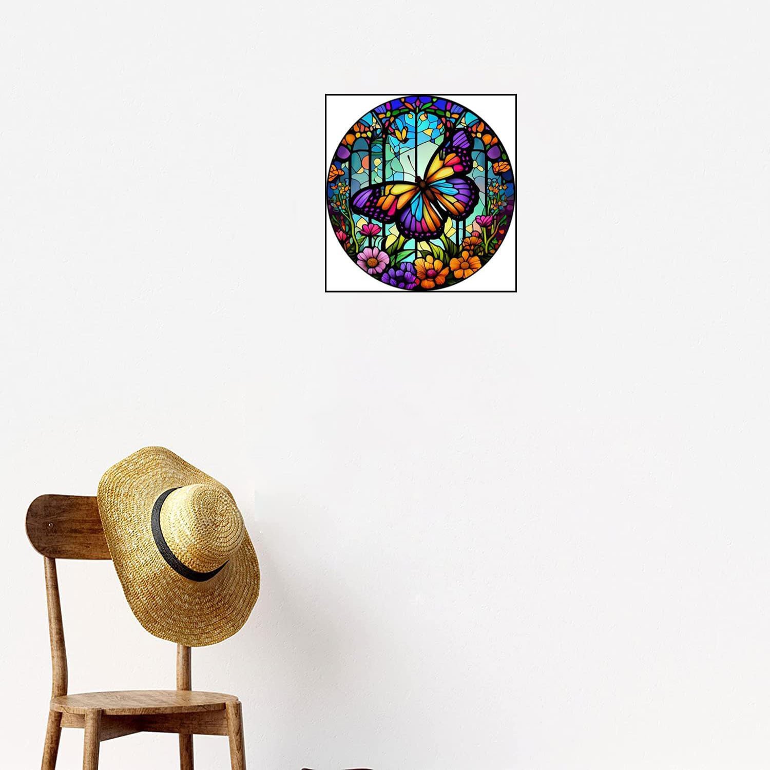 Colorful butterfly flower diamond painting cool contrasting diamond painting children's handmade diamond inlay painting 20*20cm