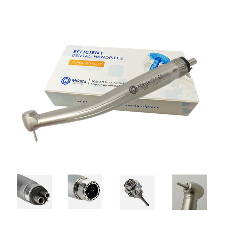Preferential Exported Dental High-Speed Handpiece with 2 LED Holes Manual Power Source Fibre Optic LED Made of Metal Steel