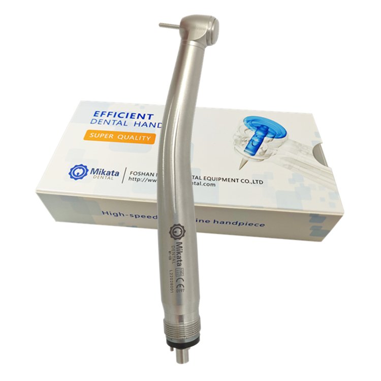 Preferential Exported Dental High-Speed Handpiece with 2 LED Holes Manual Power Source Fibre Optic LED Made of Metal Steel