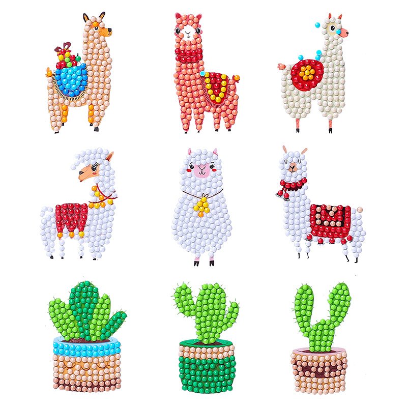 kids art and craft kits 5d diamond painting stickers diy cartoon diamond stickers
