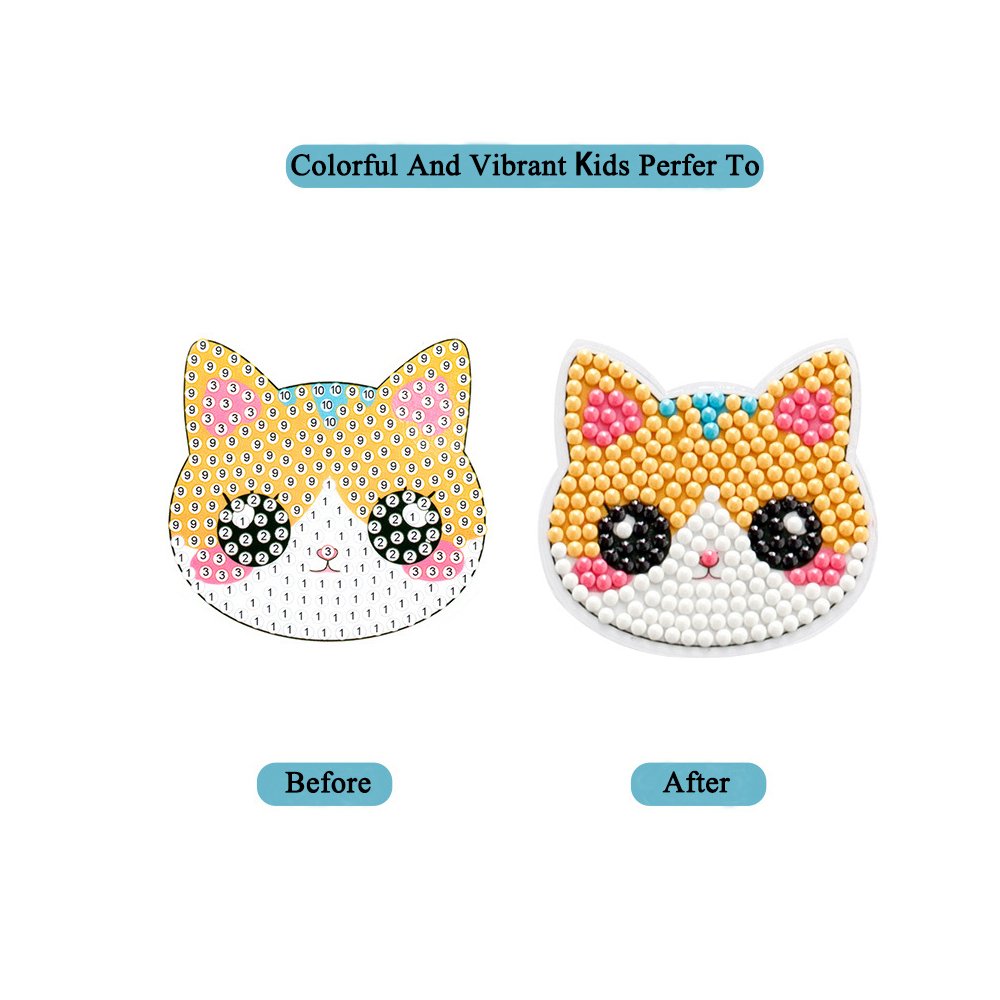 kids art and craft kits 5d diamond painting stickers diy cartoon diamond stickers