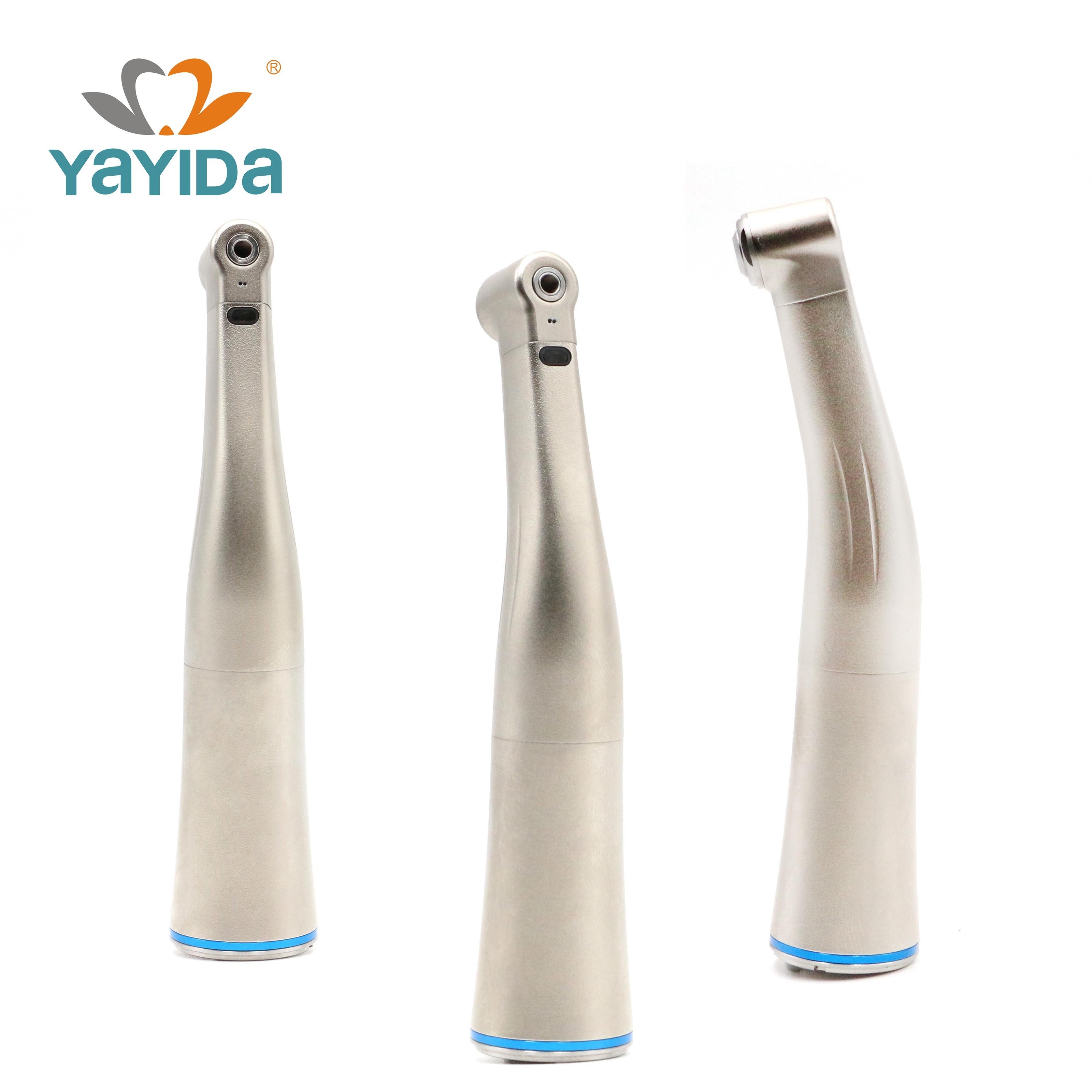 Dental Handpiece 1:1 Fiber Optic Handpiece Titanium Coated Low Speed Contra Angle