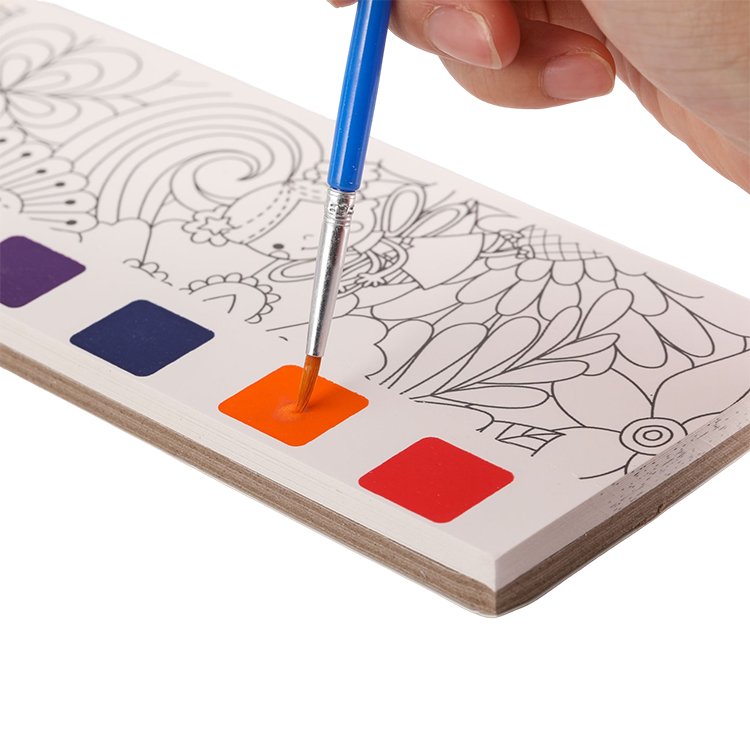 Children's note coloring coloring book wholesale pigment graffiti painting book portable watercolor painting book