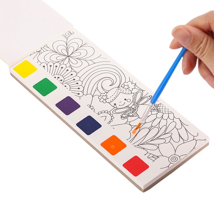 Children's note coloring coloring book wholesale pigment graffiti painting book portable watercolor painting book