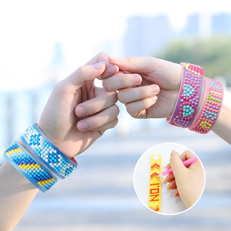 Diamond Dotz 3pcs as one set Children Diamond Painting DIY beads Bracelets