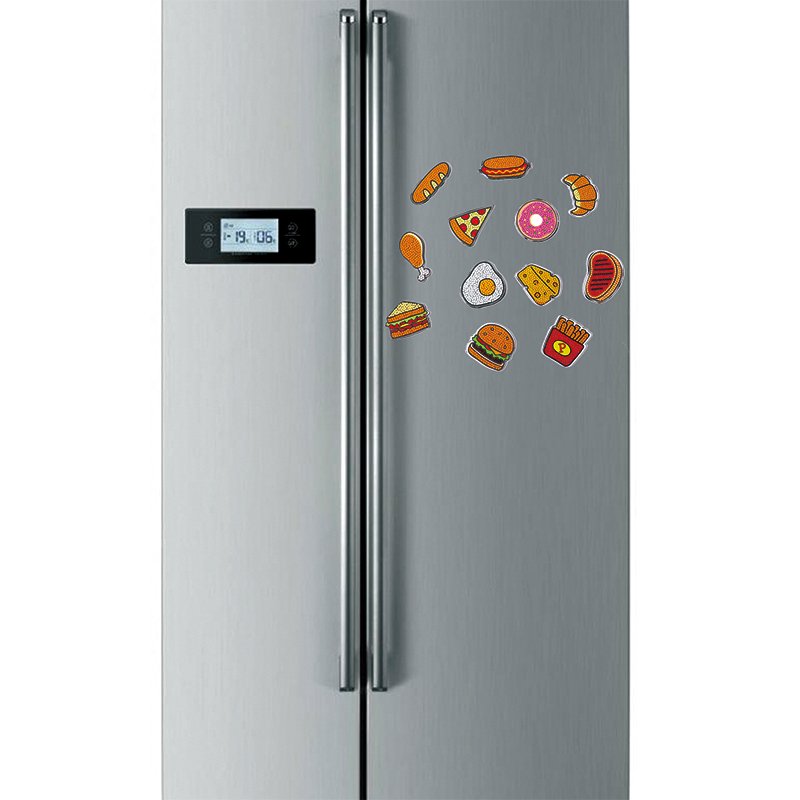 5D Diy Children'S Diamond Painting Full Drill Child Hand Drawing Hamburger Fridge Stickers Diamond Embroidery