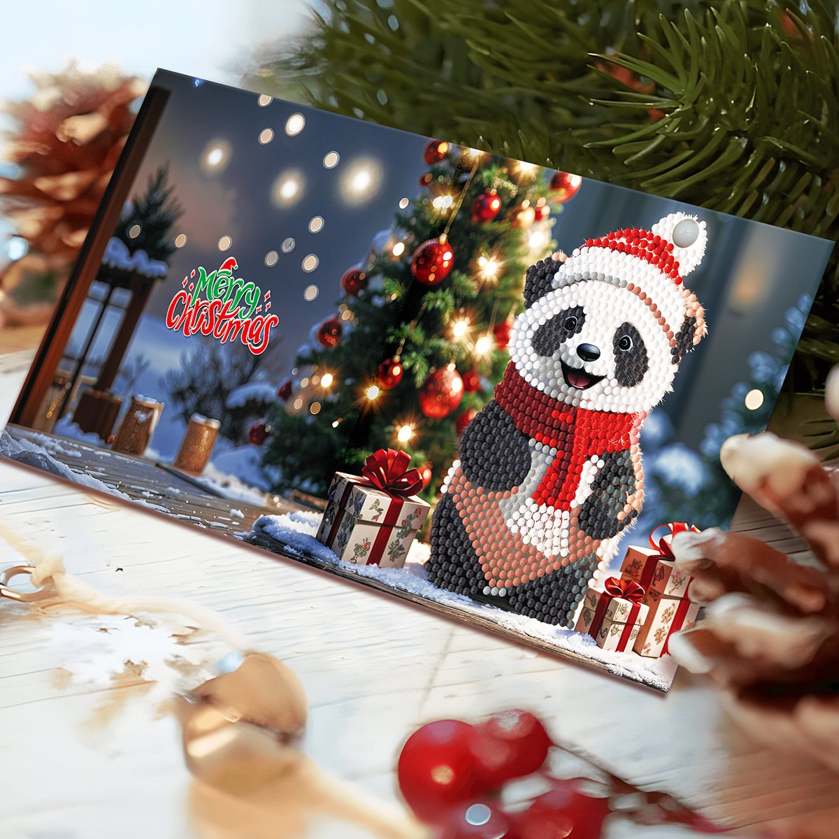 New 5d Gem Cards Christmas Santa Cards Diy Mosaic Art Crafts Postcard Holiday Gifts Diamond Painting greeting cards with envolpe