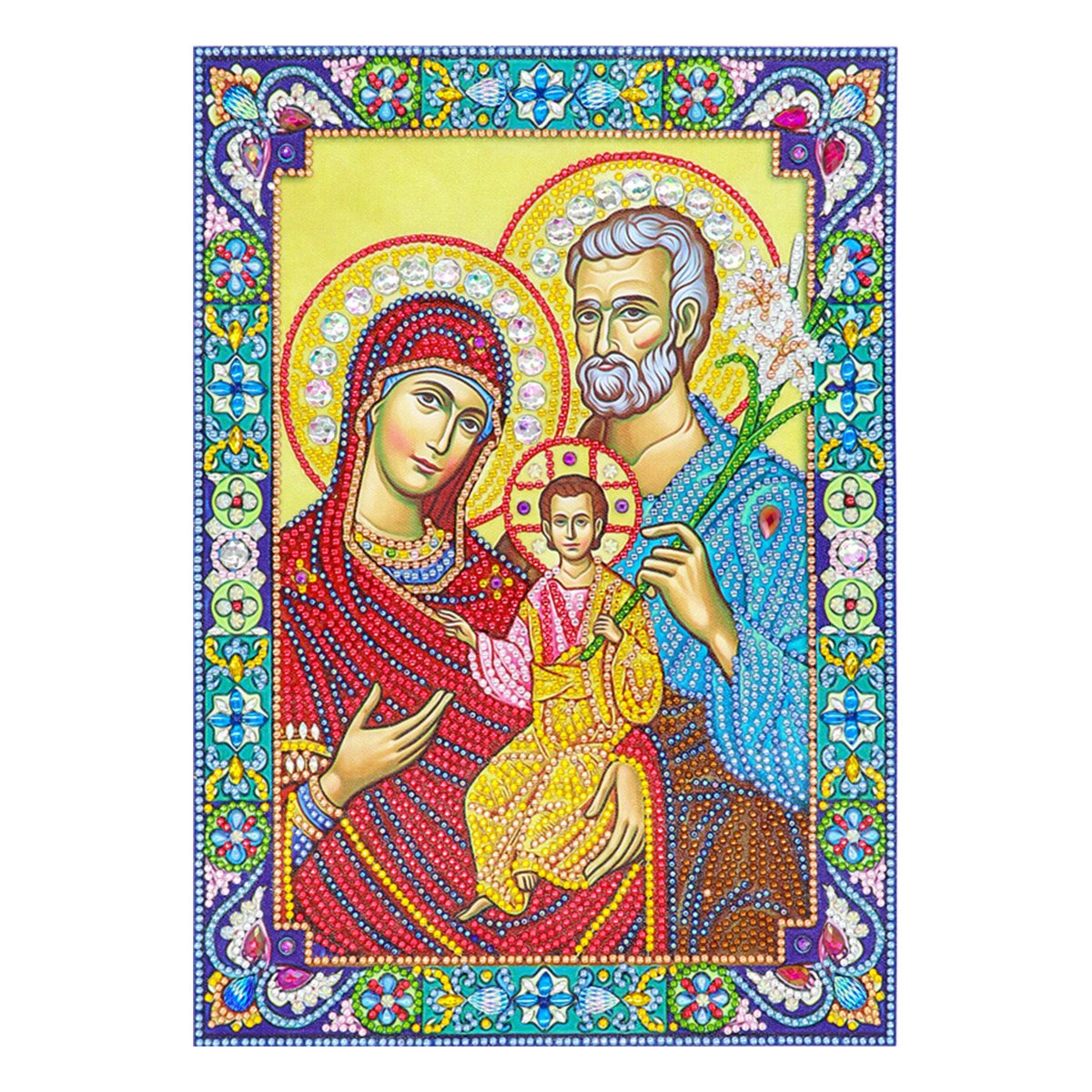 Painting Special Shaped Religious Diamond Embroidery Partial Drill Kit Handmade Decorations Diamond Painting Of Mother Mary