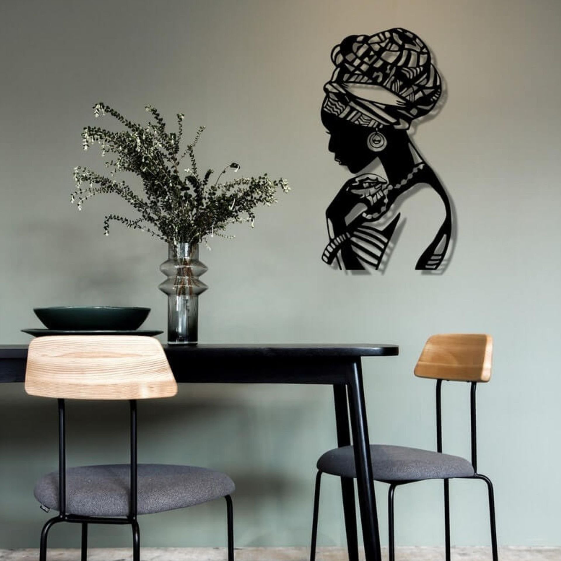 Customize various wall mounted portraits wrought iron paintings metal wall art decor with various colors and designed