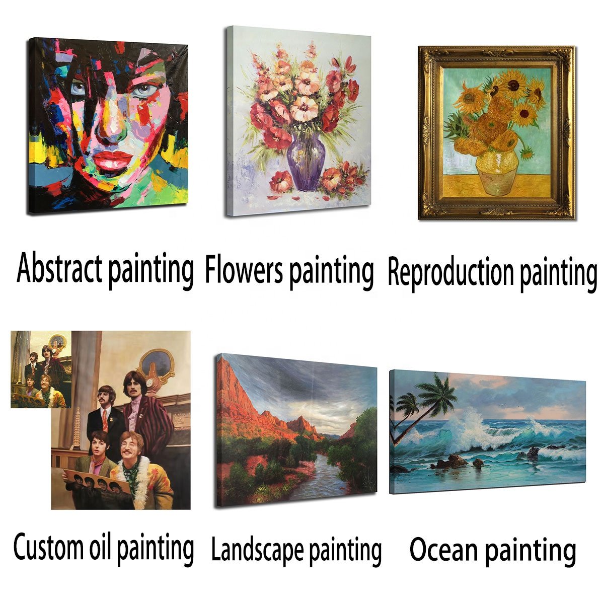 Original Art Modern Handmade Portrait Palette Abstract Knife Human Figure Portrait Paintings for Home Wall Art Decor