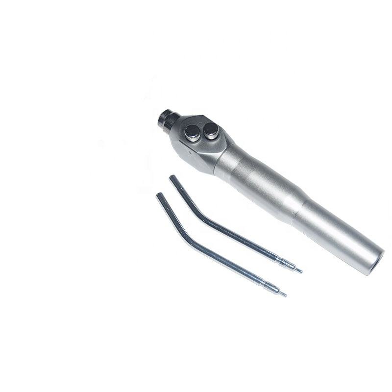 Straight Head Alloy 2 Nozzles Dental Air Water Spray Triple Syringe 3 Way Handpiece