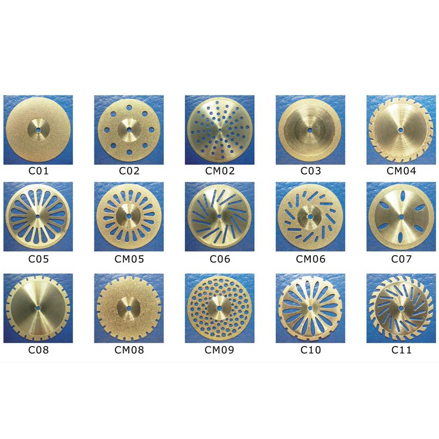 Diamond Disc Dental Lab Mini Diamond Cutting Disc for Dental Handpiece Tip 220mm